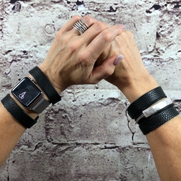 Jewelry Buttery Fullgrain Cut Leather Strip Bracelet New Poshmark